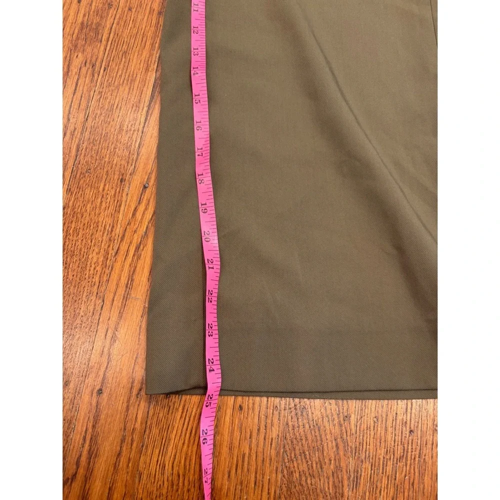 Banana Republic Rowan Wide-Leg Pants — Olive Green Cropped Trousers | 2